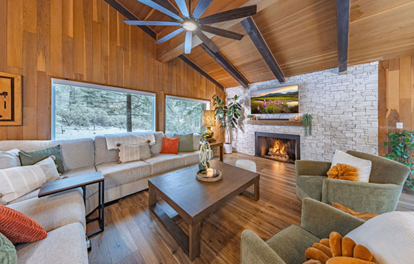 Washoe Retreat Washoe Meadows Living Room Fireplace